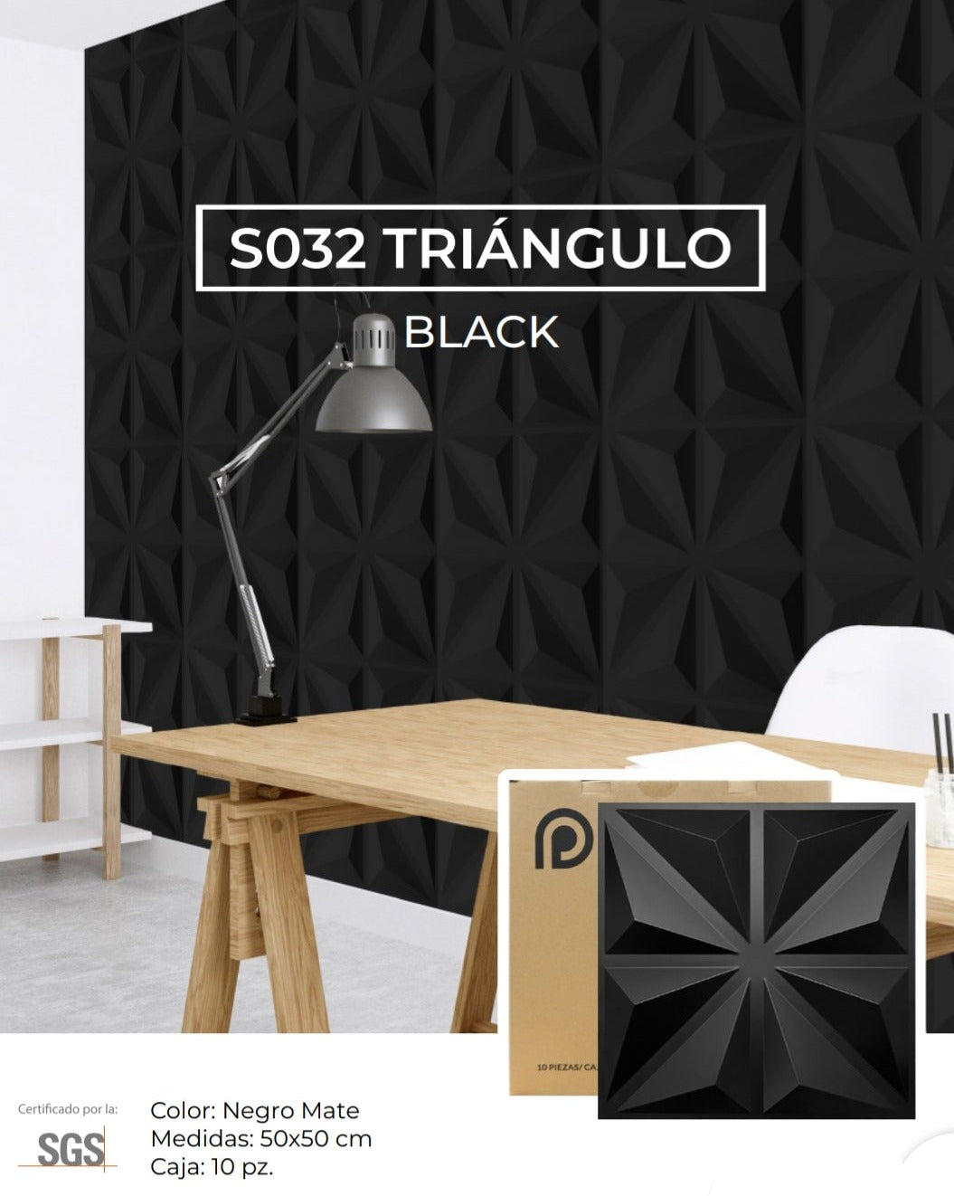 S032 TRIÁNGULO BLACK – Papeles Pintados